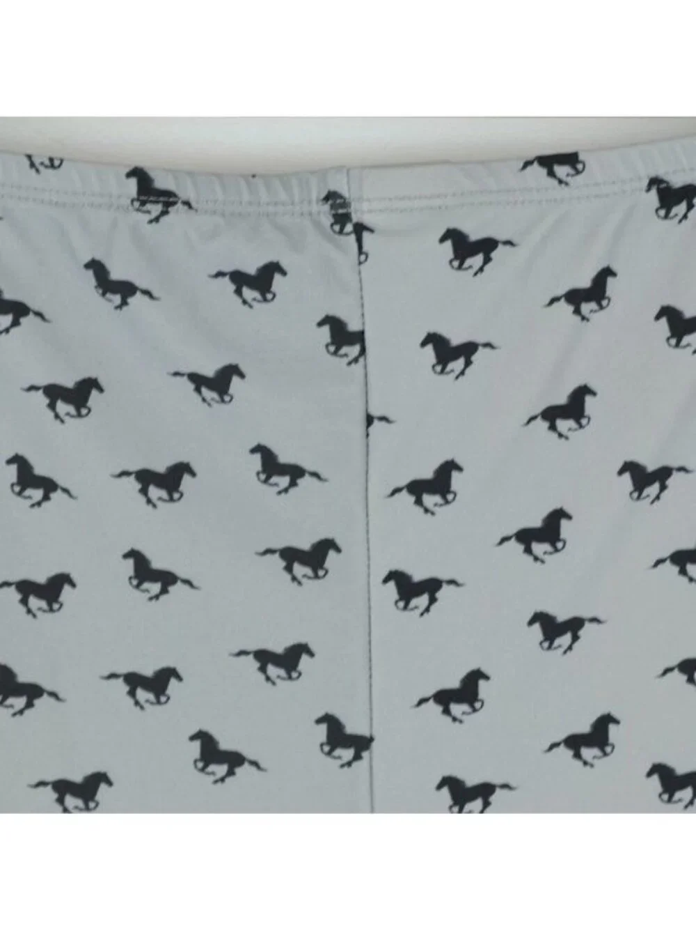 Monkeybar Buddies Derby Days Girls Size 10 Gray Black Horse Gymnastics Shorts